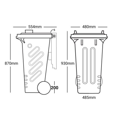 technische-zeichnung-120l-verzinktem-stahlblech