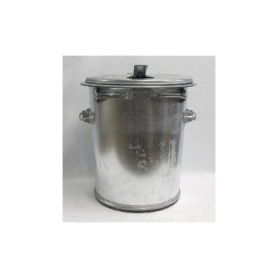 Bauer Mülltonne 70 l aus verzinktem Stahlblech 0,8 mm
