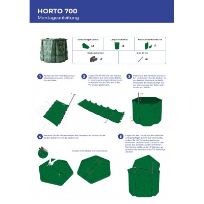 Bauer Komposter Horto 700 Liter Anleitung