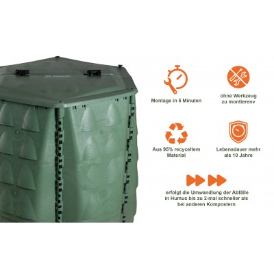 Bauer Komposter Horto 700 Liter Warum kaufen