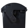 Bauer Müllcontainer 1100 l Schwarz mit blauem Runddeckel 13