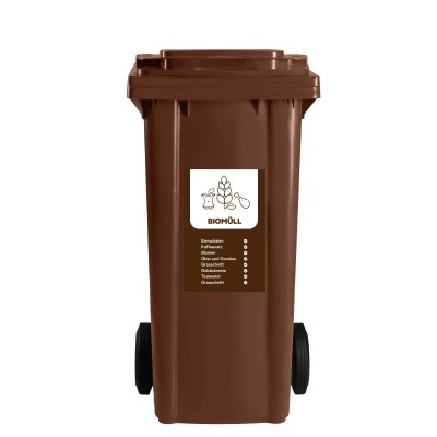Bauer Mülltonnenaufkleber für Biomüll 1