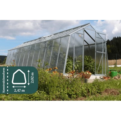 Bauer Gewächshaus Start M 5,95 m (14,7 m²)